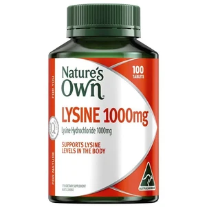 (PRE ORDER) Nature's Own Lysine 1000mg 100 Tablets shelf life 2yrs
